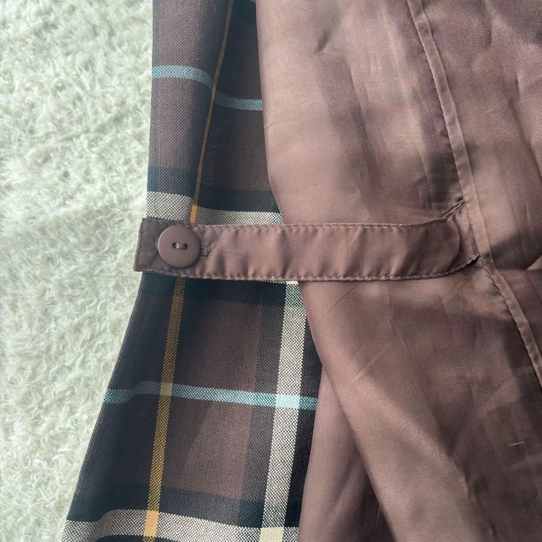 高級 バーバリーロンドン ノバチェック サイドベルト付き　ラップスカート