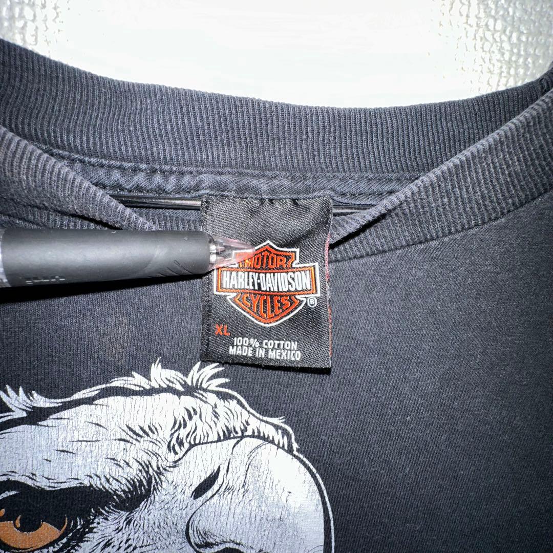 【ハーレーロンT】ハーレーダビッドソン　ロンTシャツ　XL　黒