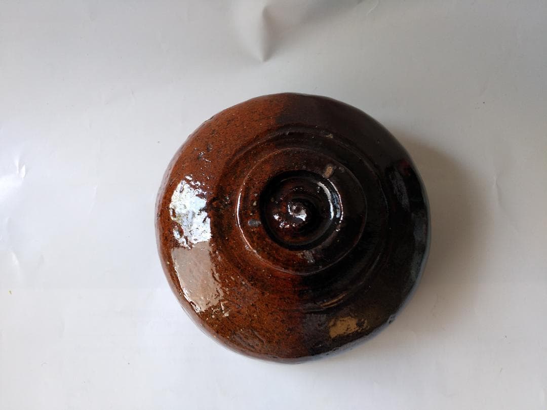 加賀楽 掛分 平茶碗 夢香山 岩田正比古 茶碗 共箱 栞 茶器 抹茶碗 新品