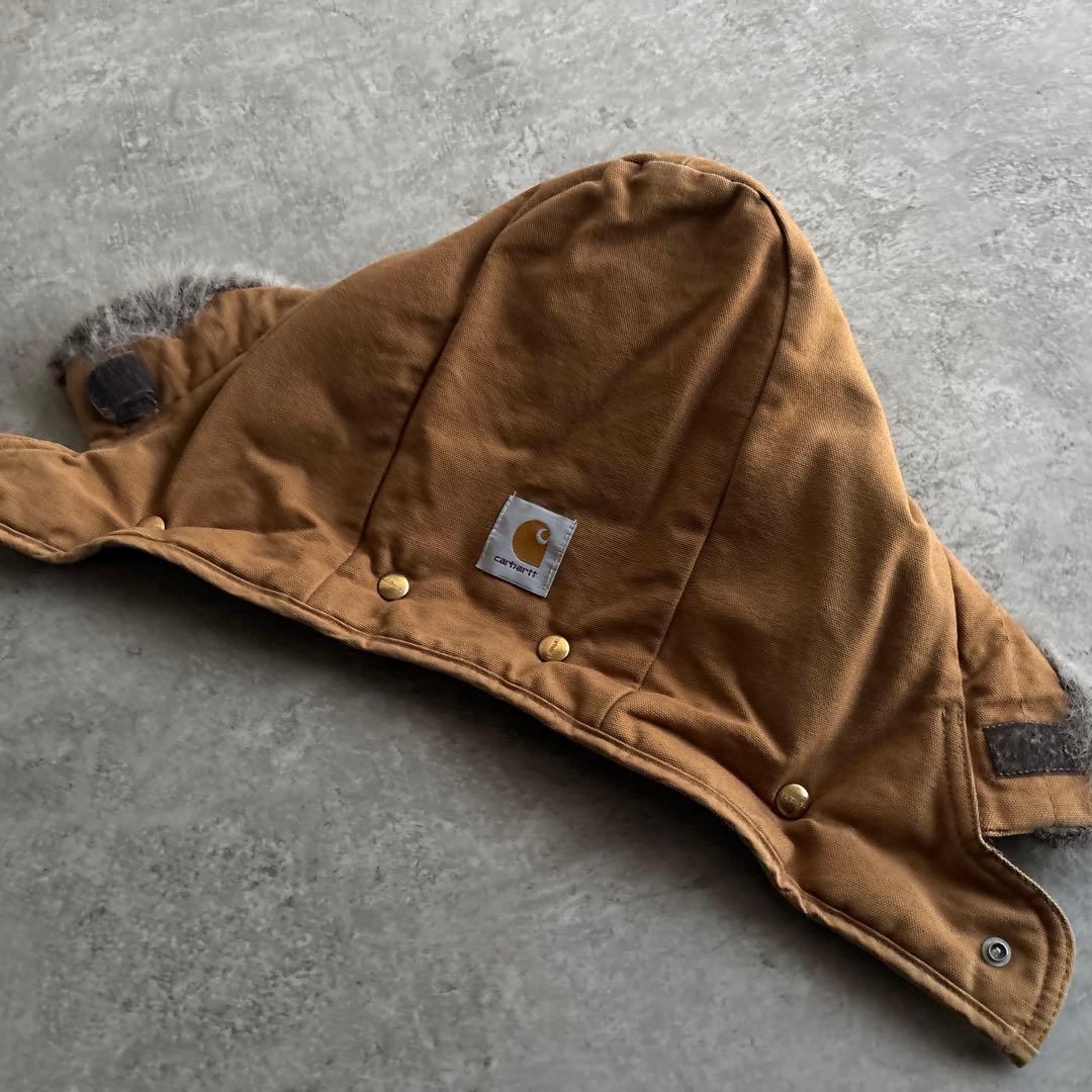 90's■USA製■carhartt トラディショナルジャケット 短丈 フード付