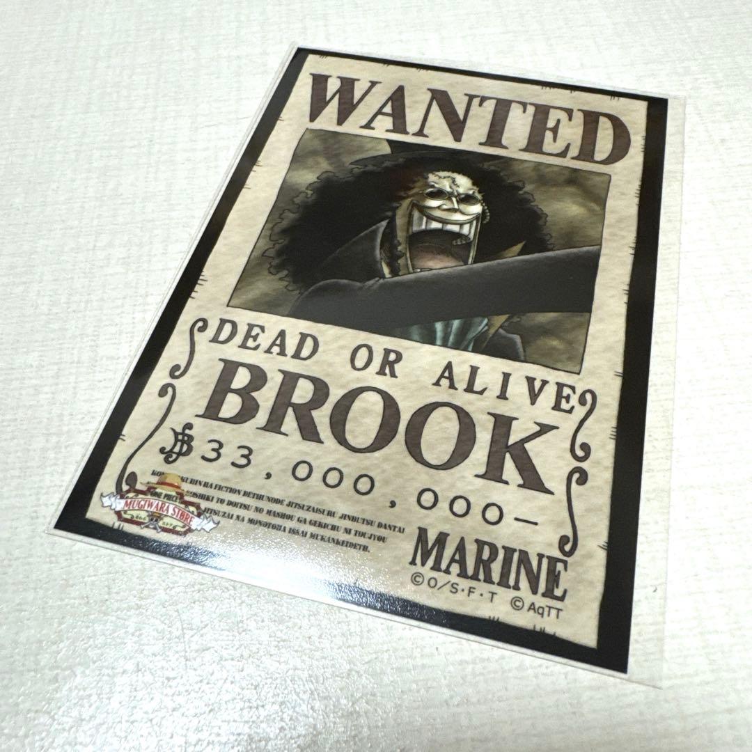 ワンピースタワー トンガリ缶バッジ ブルック&ステッカー&カード ブルックセット