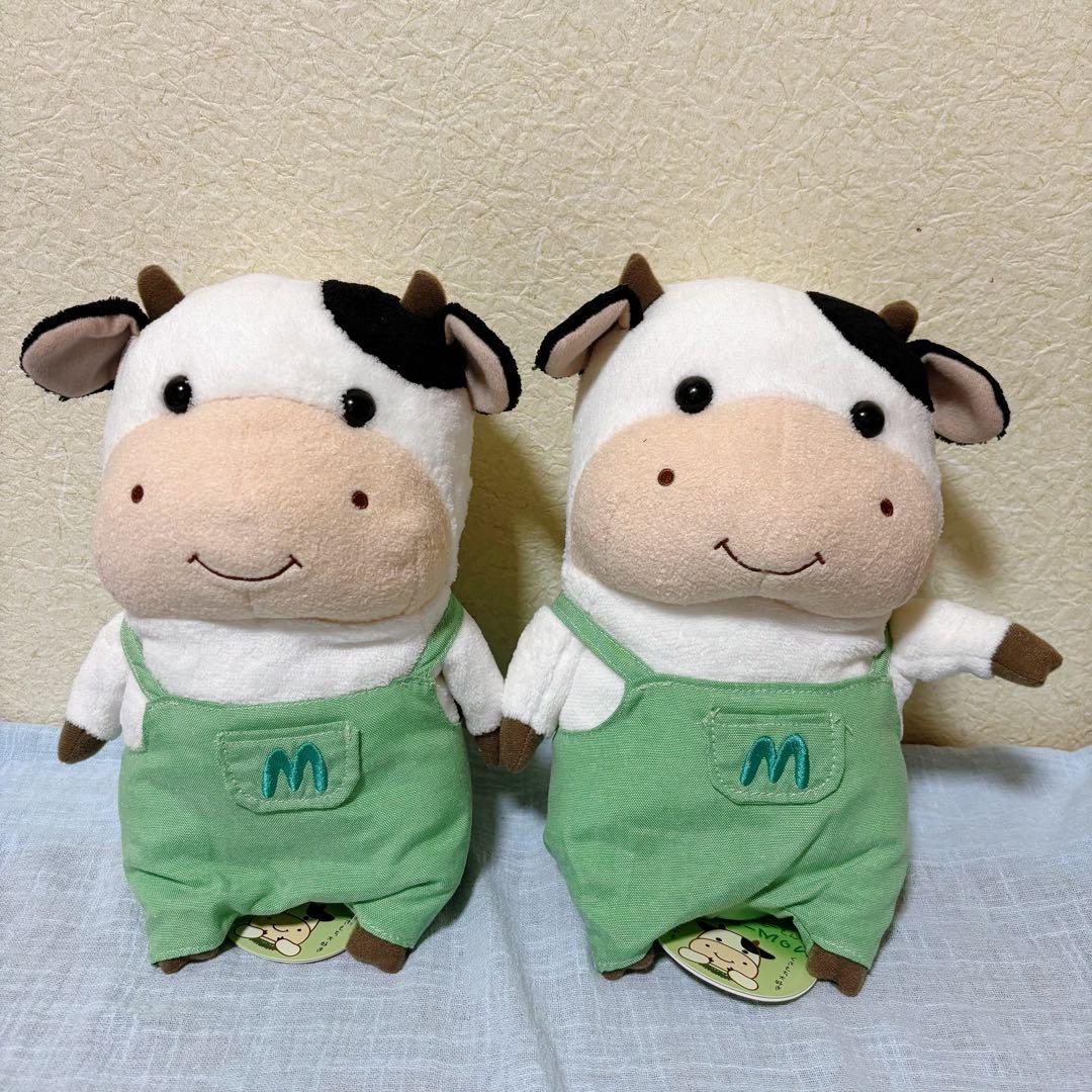 新品未使用　内藤デザイン研究所 もーもん ぬいぐるみMサイズ 　うし　2点セット