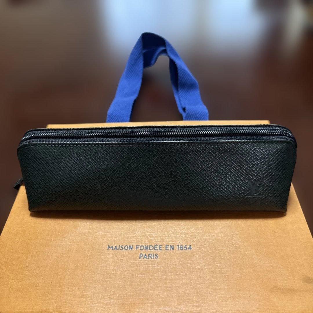 ★希少グリーン系★Louis Vuitton レザー 筆箱★ペンケース