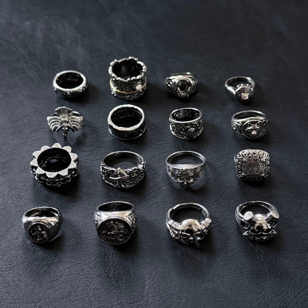 ヴィンテージ シルバー925刻印あり リング 16点 指輪 アクセサリー