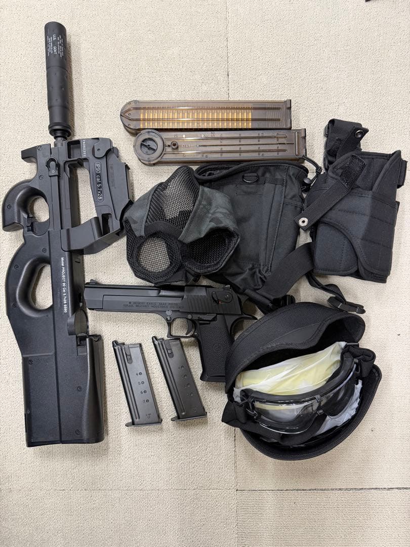 にゃんさん専用　東京マルイ　P-90 デザートイーグル サバゲー　引退