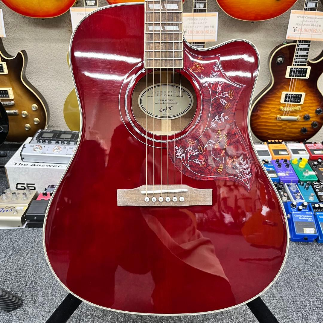 【11528】Epiphone Hummingbird EC STUDIO 赤