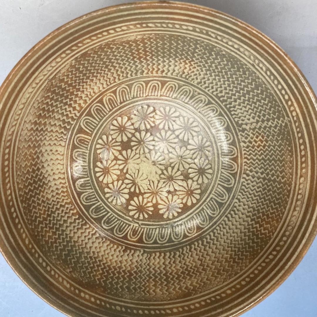 駕洛窯　三島茶碗　共箱付き