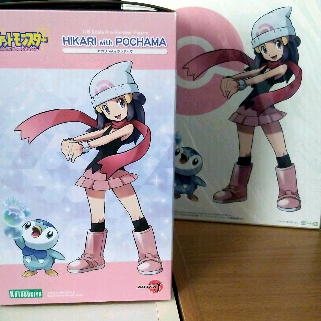 コトブキヤ ポケットモンスター ヒカリwithポッチャマ フィギュア 色紙付き