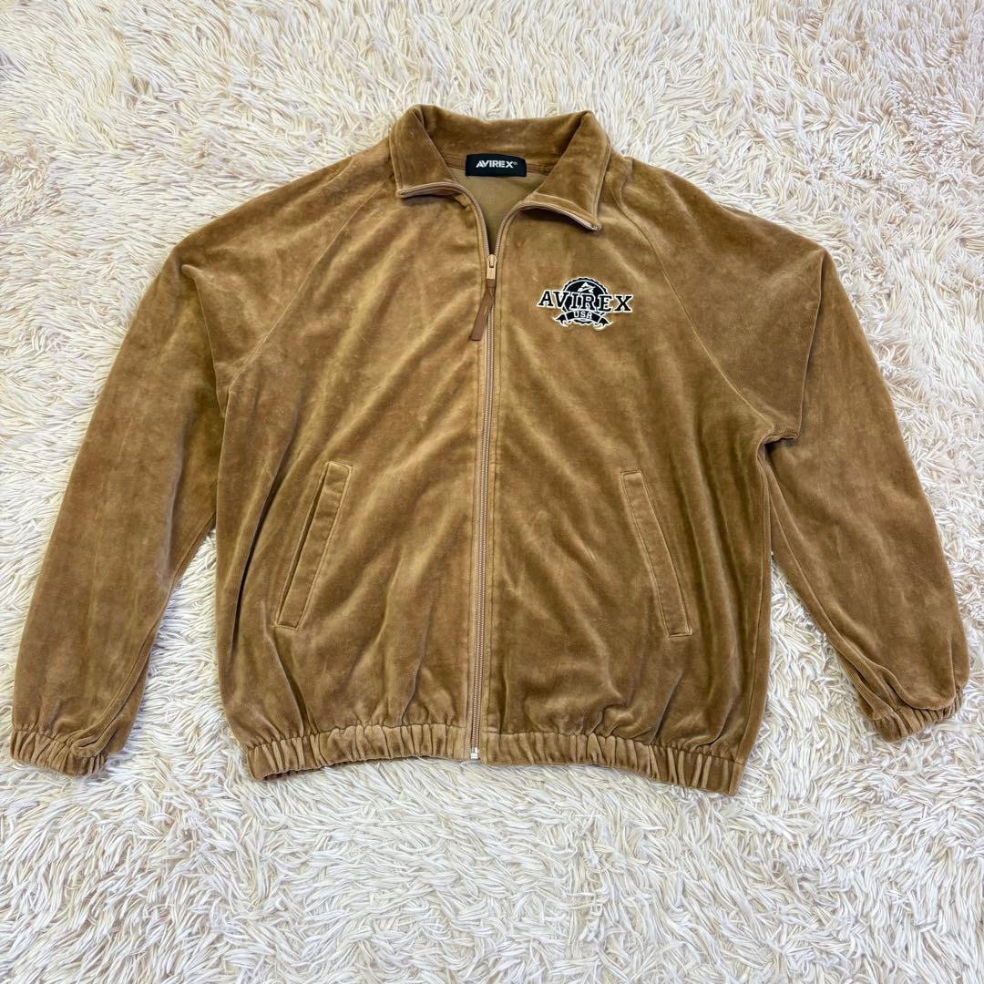 希少　アヴィレックス　AVIREX (Ｍ) ベロアトラックジャケット　ジャージ