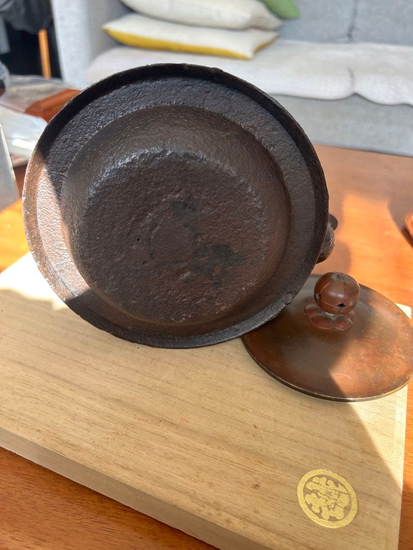 南部鉄天祐堂 希少天祐堂　鉄瓶　骨董品　 アンティーク 約1.5L