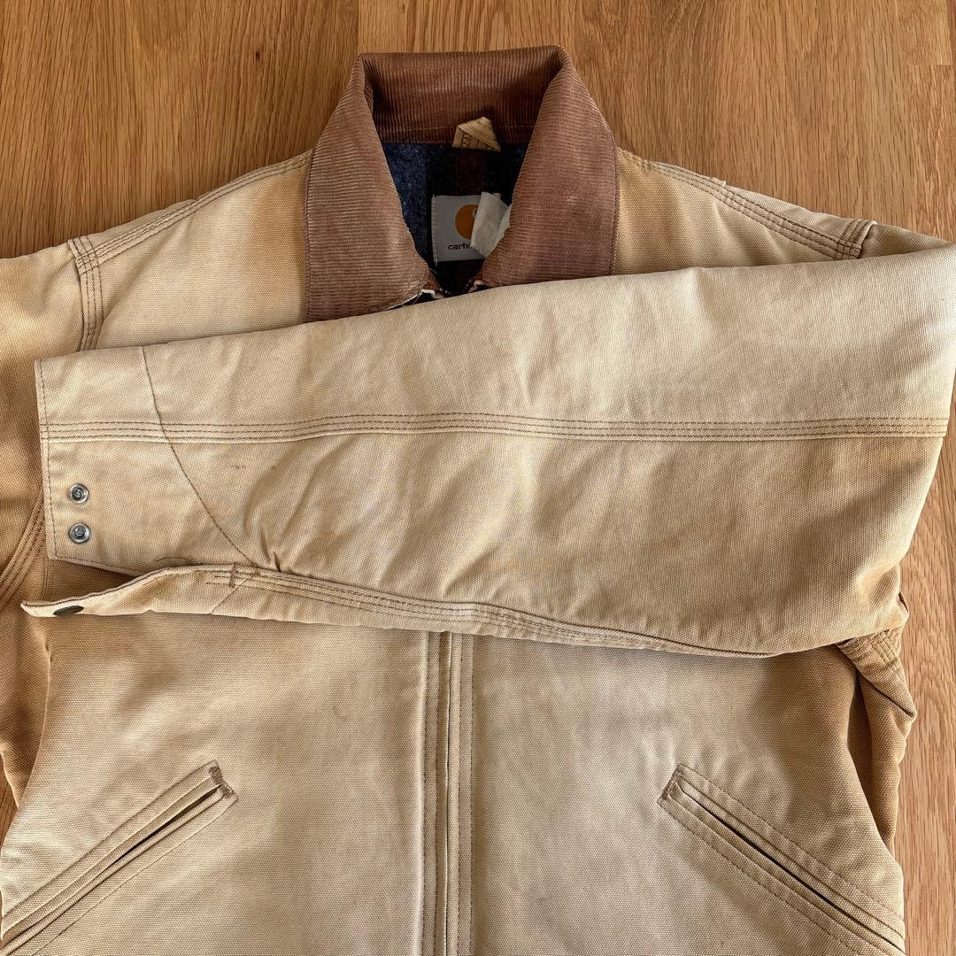 80s Carhartt デトロイトジャケット ベージュ