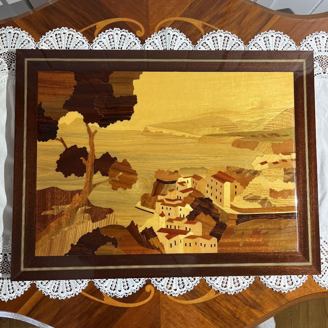 アンティーク イタリア製 象嵌 壁掛け 未使用品