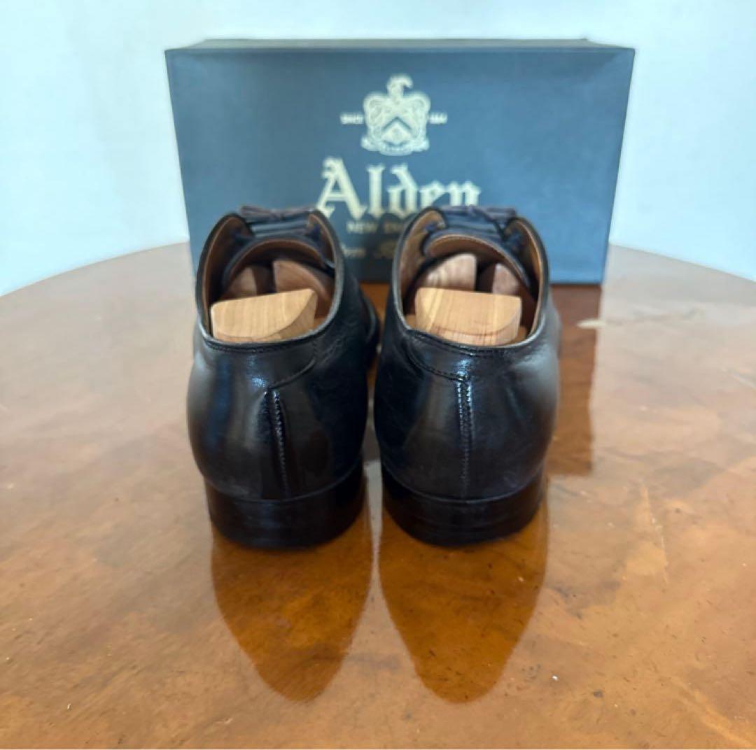 ALDEN ストレートチップ　BLACK CALF LEATHER SOLE