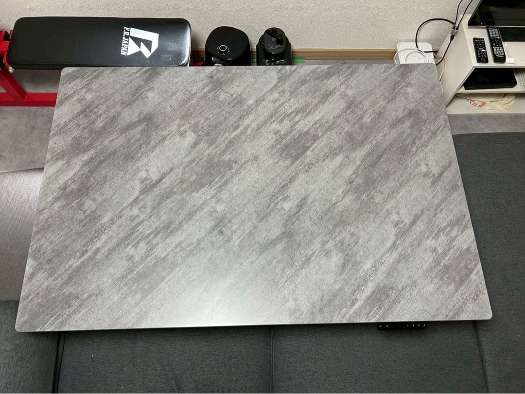 【直接可能】ニトリ 昇降式 ダイニングテーブル マーブルグレー