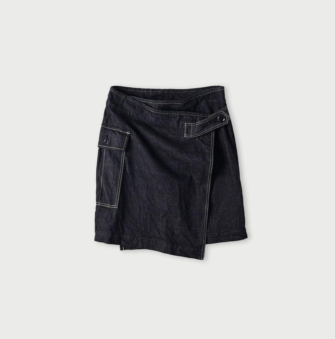 45R ツイードデニムのミニタブリエ（濃）　45rpm