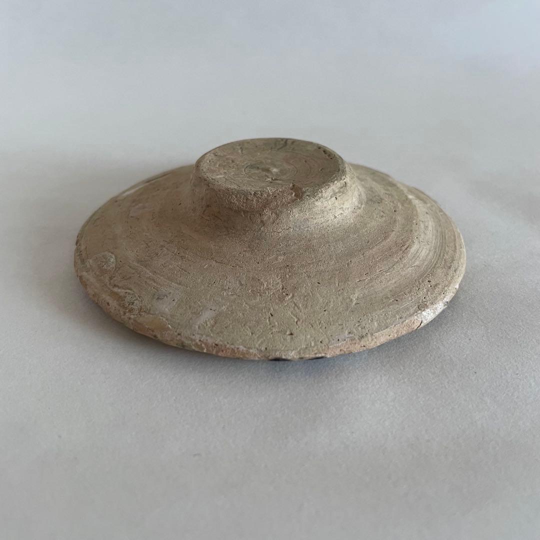 白地多彩幾何学文鉢　イスラム　イラン