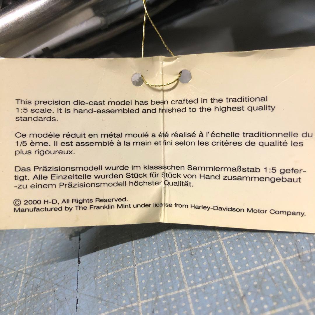 ミ*チ様 フランクリンミント ハーレーダビッドソン 1/5スケール 精巧模型 約