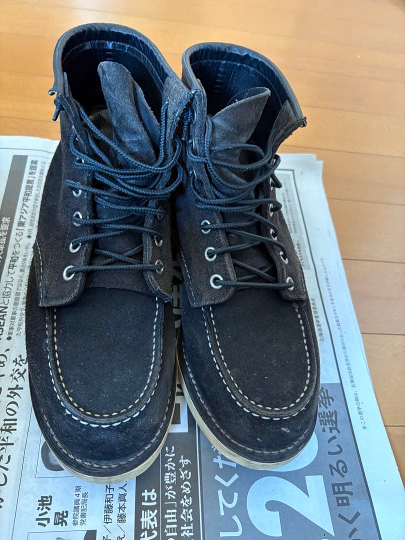 RED WING SHOES ブラックモカシンブーツ