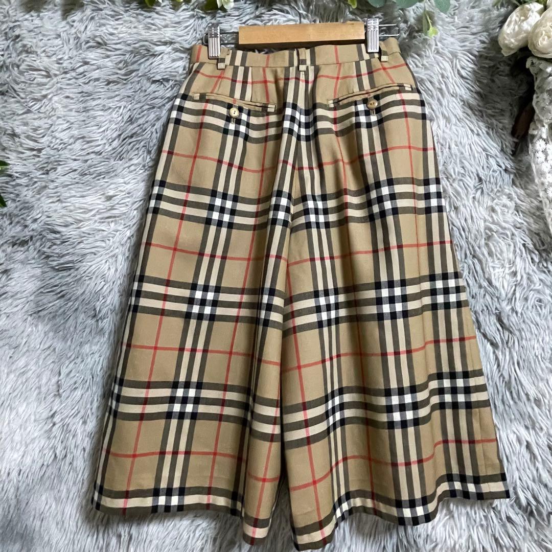 【美品】 バーバリー キュロット ノバチェック ゴルフ S BURBERRYS