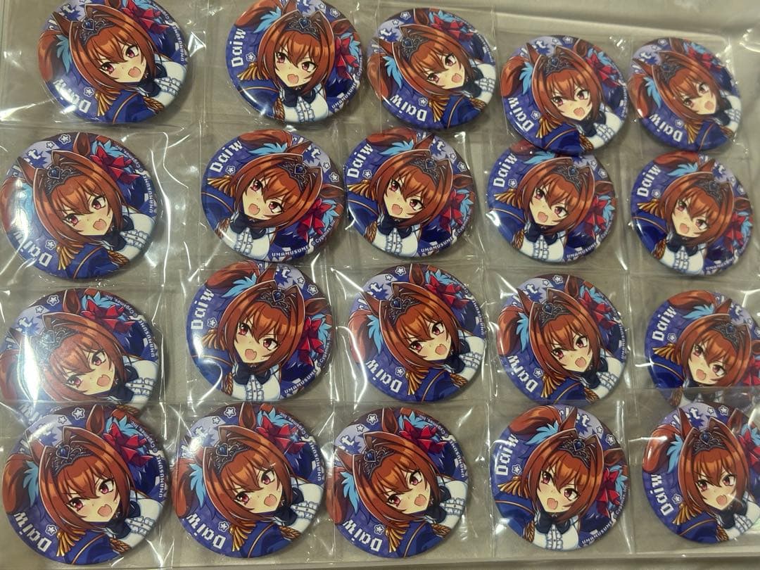ウマ娘 ダイワスカーレット ハチャウマ缶バッジ 20個