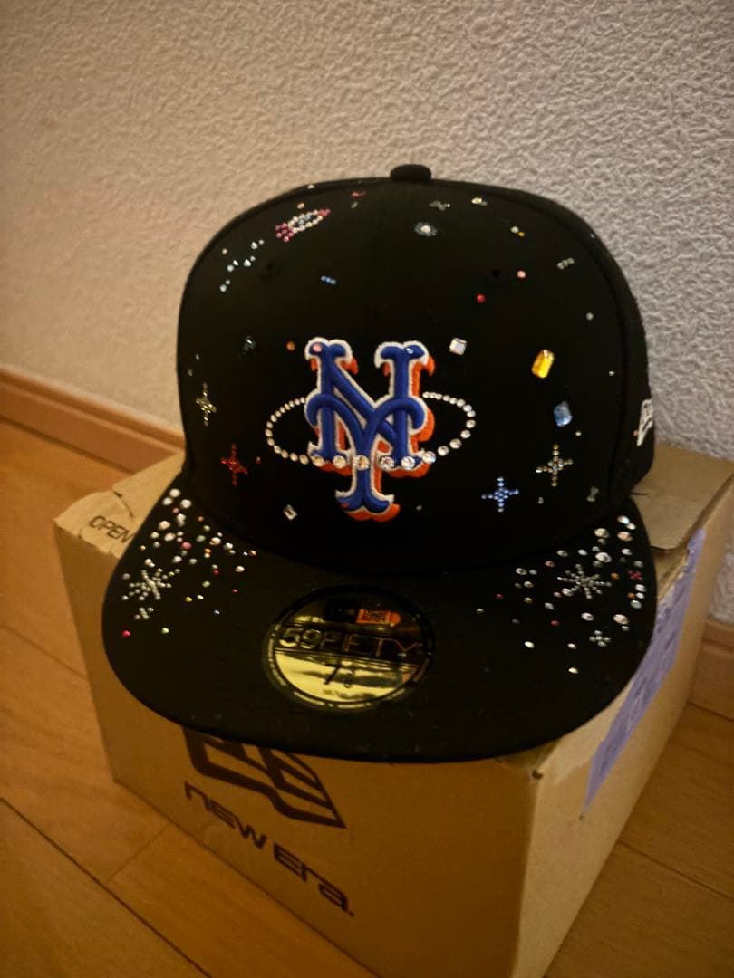 New Era メッツスワロフスキーキャップ