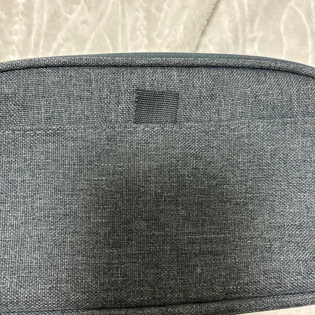 【グレー】ペンケース 文具バッグ 化粧ポーチ 収納ケース 多機能ケース 筆箱