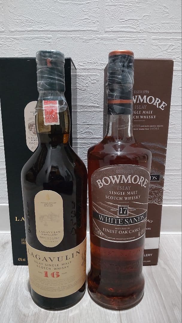 ラガヴーリン16年赤封 & ボウモア 17年ホワイトサンズセット