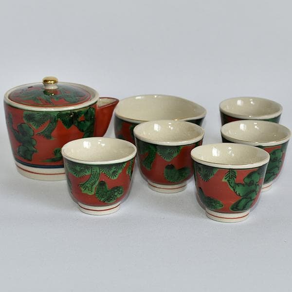 煎茶道 九谷焼 九谷木米 煎茶セット06