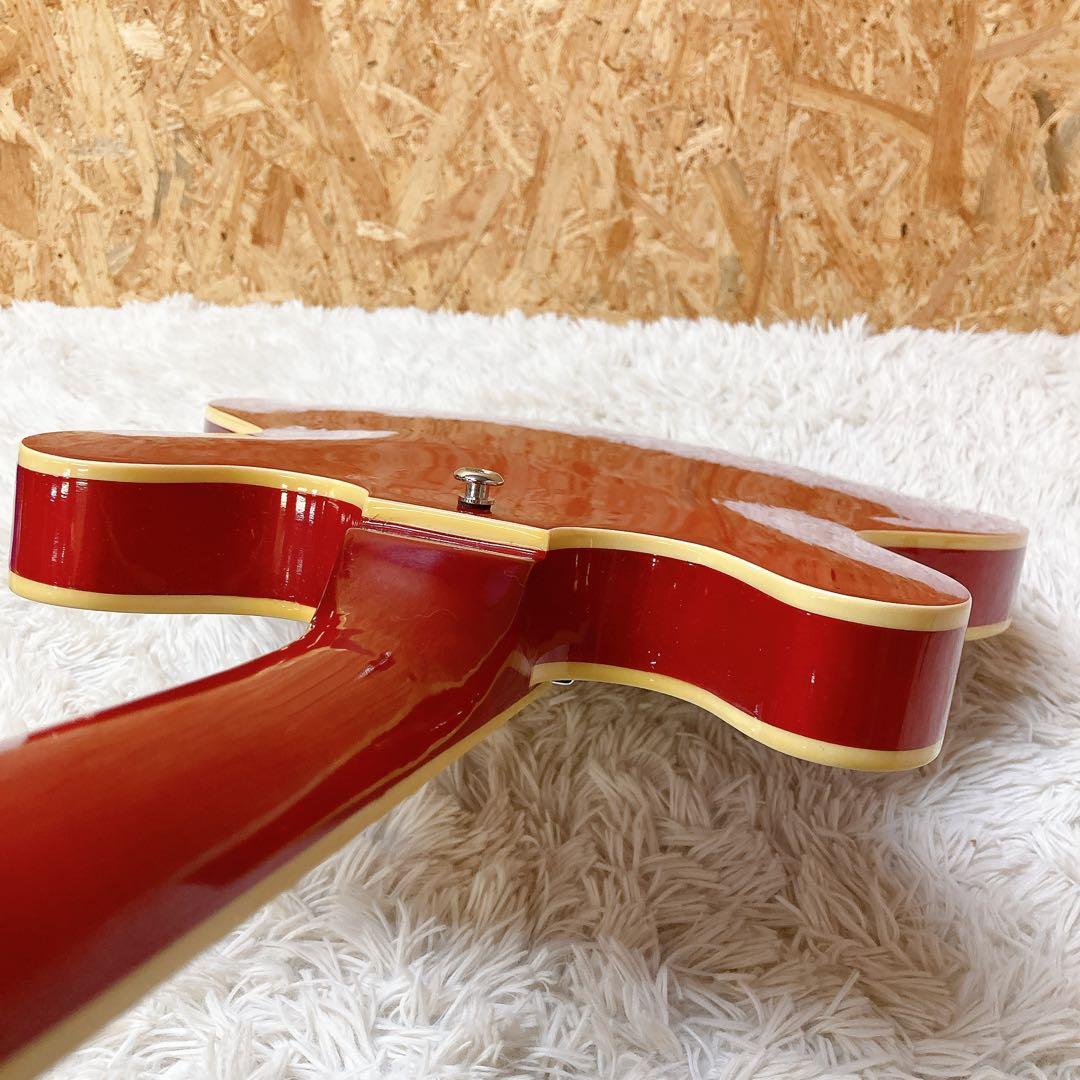 grote セミアコースティックギター　レッド