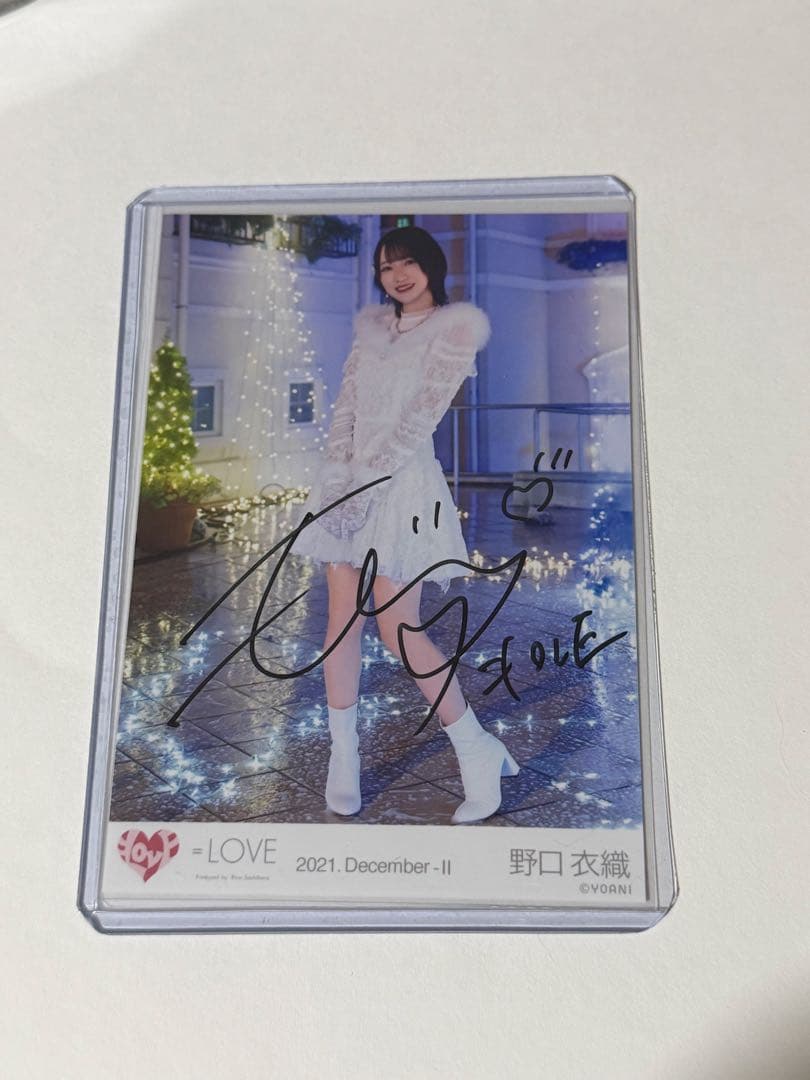 t*a様 イコラブ 野口衣織 生写真 直筆 The 5th ザゴス