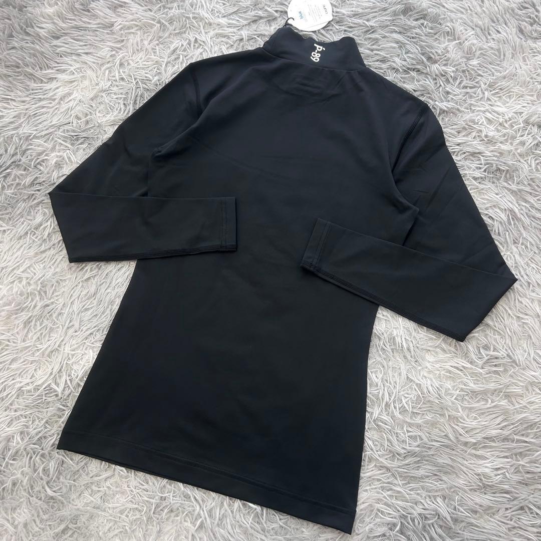 新品　パーリーゲイツ　ハイネック　長袖シャツ　カットソー　秋冬　ネイビー　0