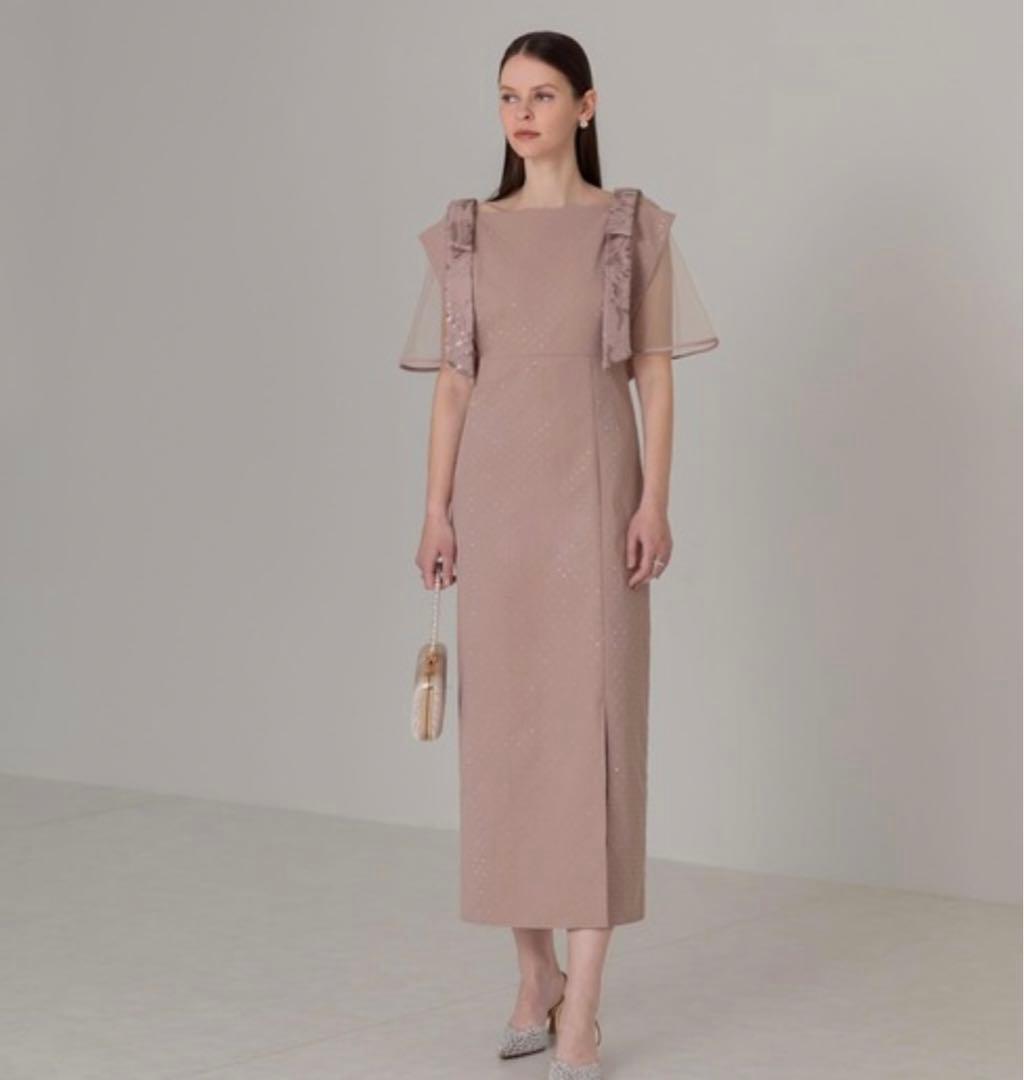 LEJA 2WAY Iラインドレスワンピースピンク　オケージョンドレス　結婚式