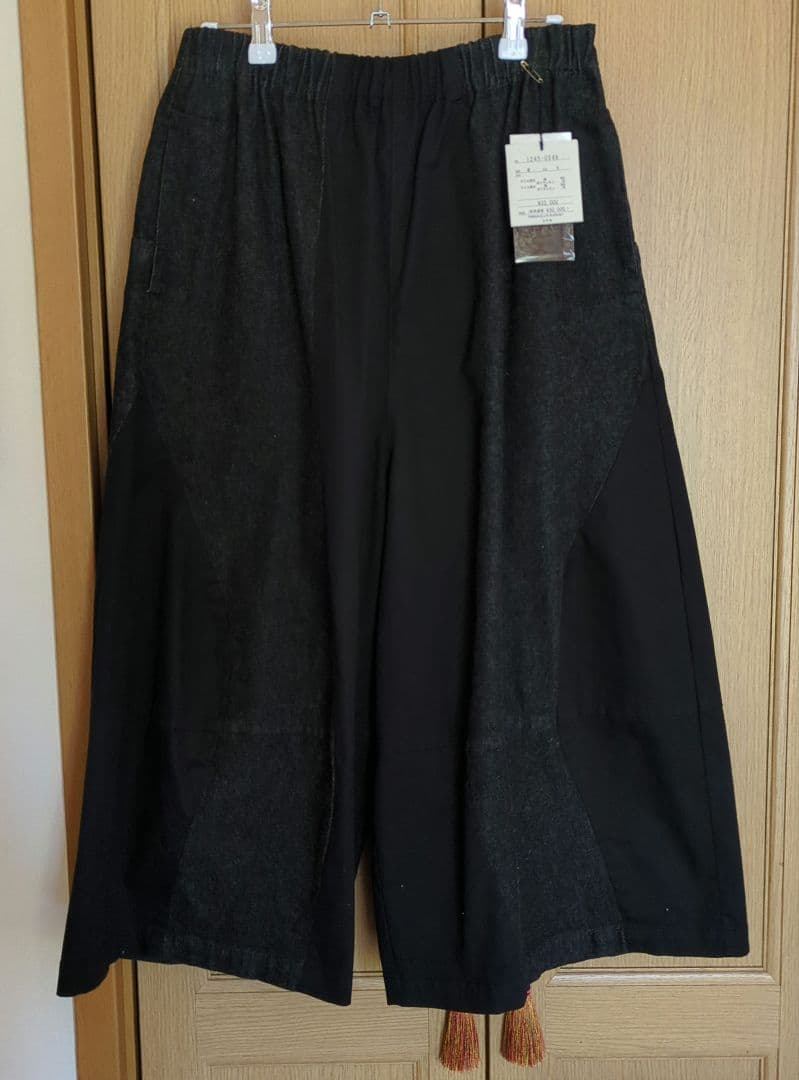 新品クレッシェントMサイズ デニムツイルキュロットパンツ