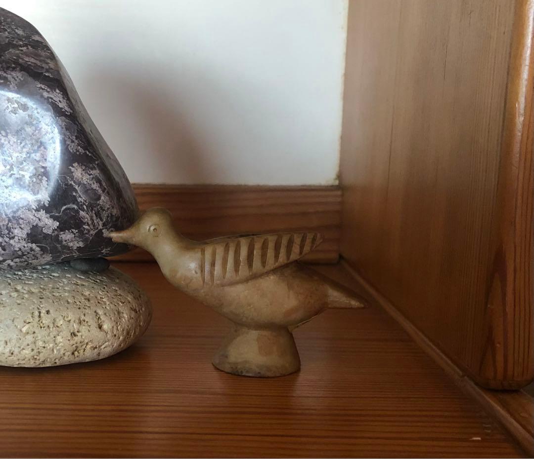 鳥　石　オランダ　陶器　北欧　ittra