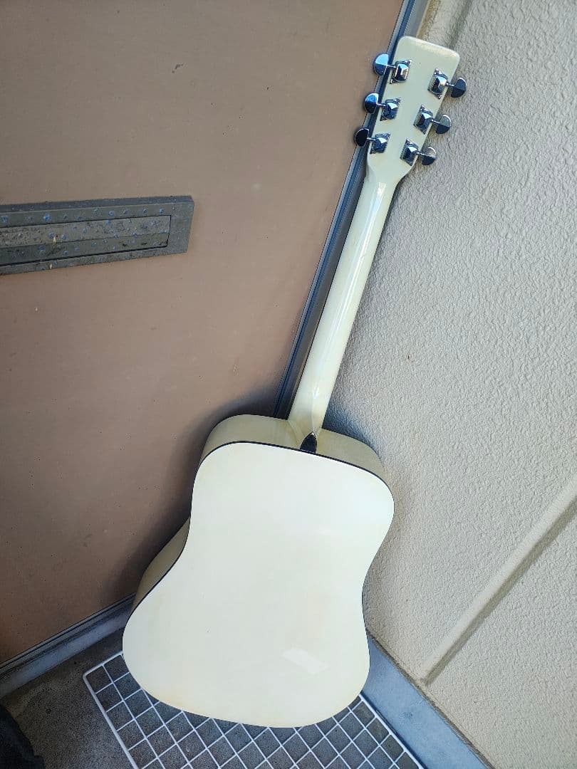 経年 超美品 昭和レトロ 白いギター Excess W-1300 PU付エレアコ