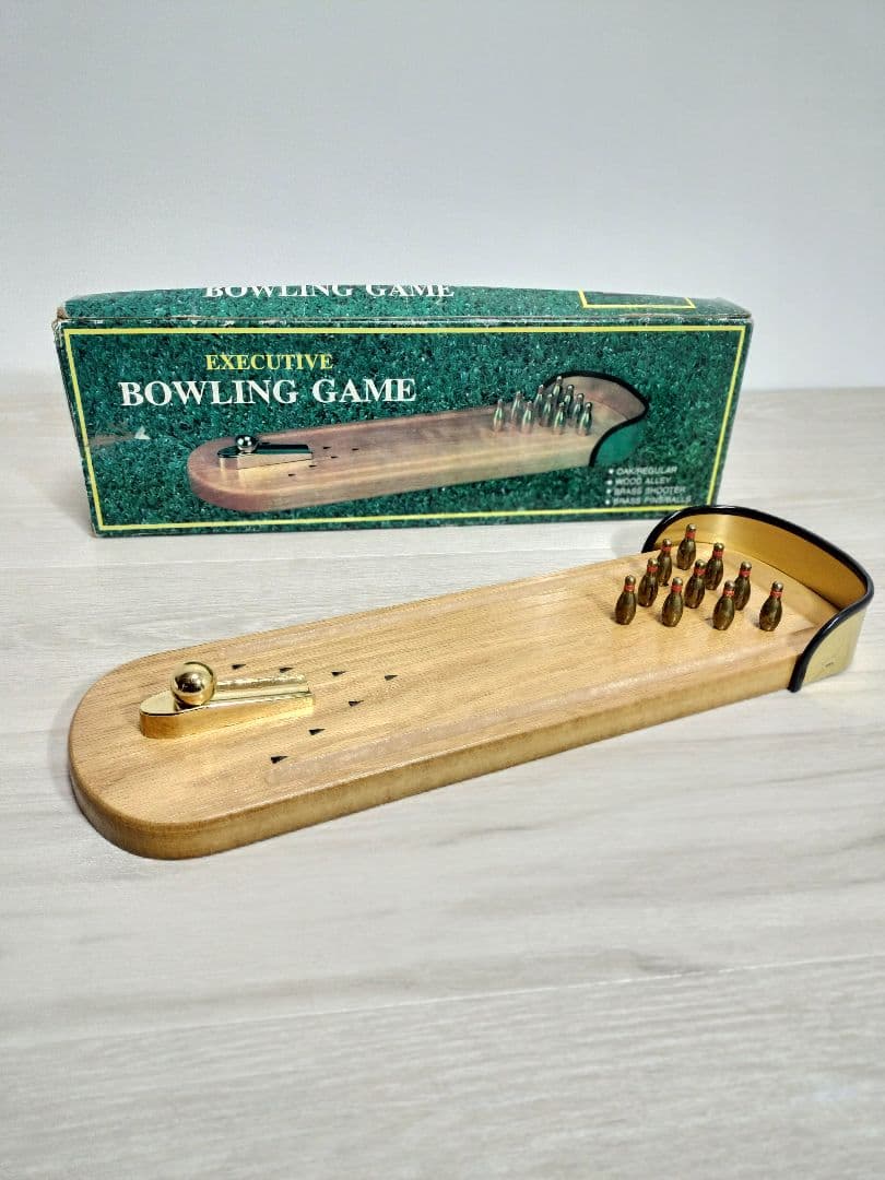 ハナヤマ 木製 ボーリングゲーム 昭和レトロ モダン 当時物 レトロ 卓上