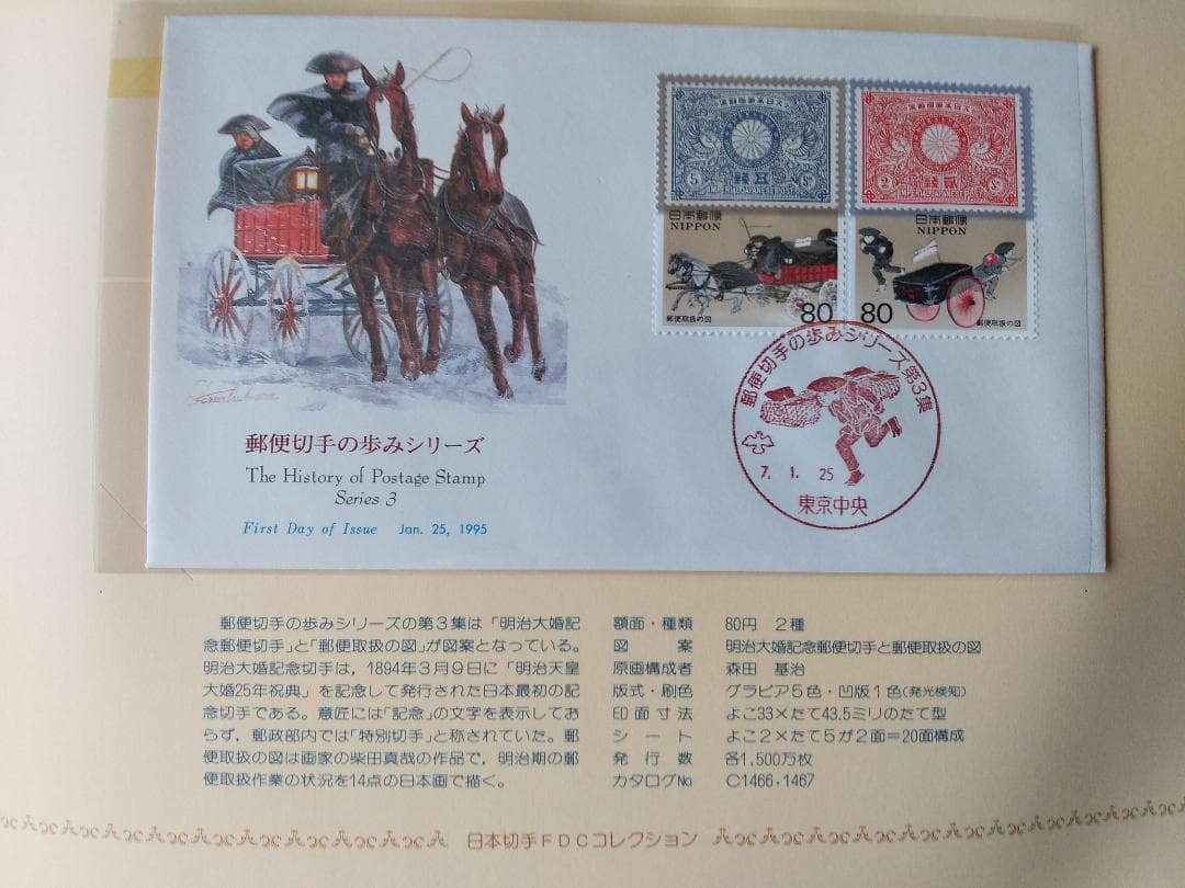 初日カバー 1995年 平成7年 亥年 記念切手 切手 35通 ファイル 新品
