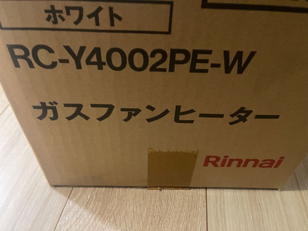 Rinnai ガスファンヒーター RC-Y4002PE-W プロパンガス用