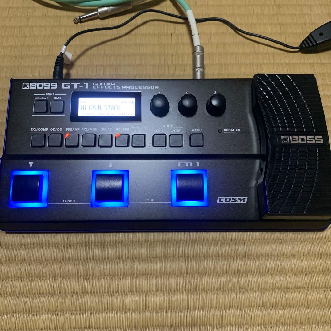 BOSS GT-1 ギターエフェクター＋PSA-100S（電源アダプター）