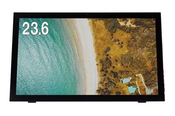 Webカメラ機能付き　 23．6型ワイドタッチパネル液晶ディスプレイ