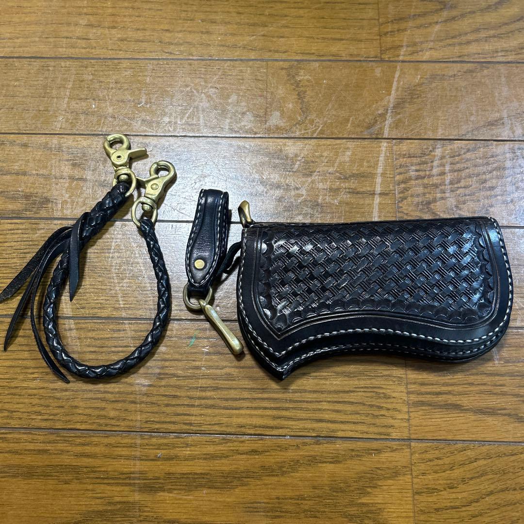 アトリエチェリー　ロングウォレット　ウォレットロープ　キーホルダー　セット　中古