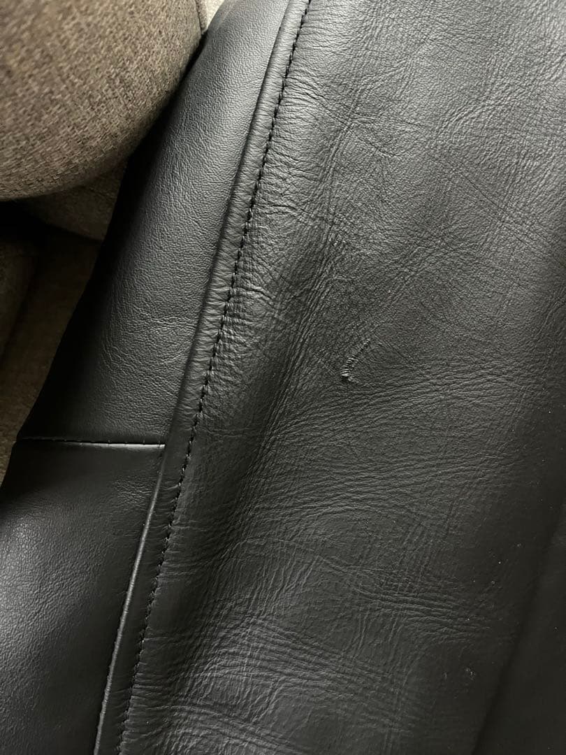 Lingoo Leathers ブラックレザーシングルライダース