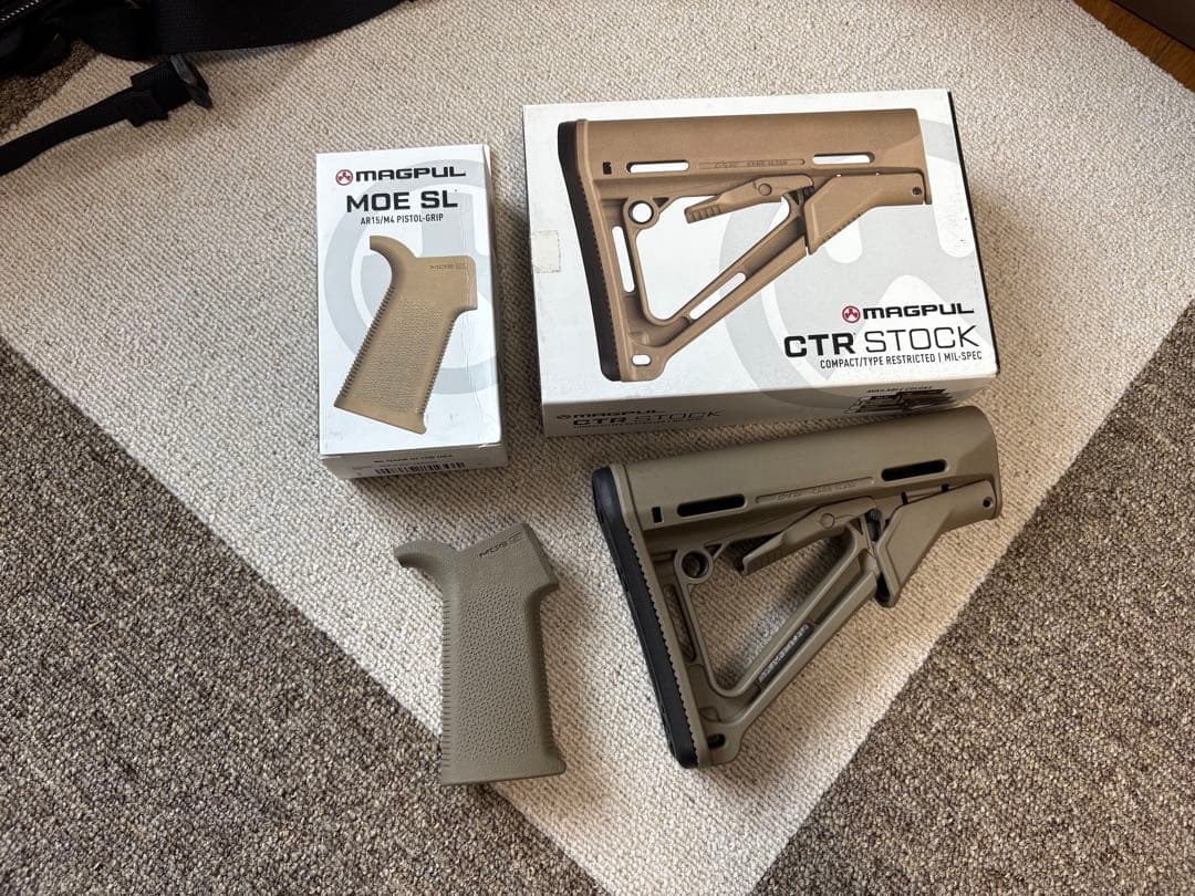 magpul ctr ストック　moe slグリップ　実物
