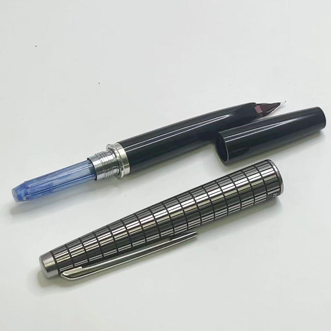 パイロット PILOT Elite 万年筆 半格子 蝕刻 18k-750