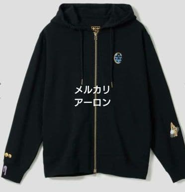 ジョジョの奇妙な冒険 graniph 護衛チーム 裏毛 ジップパーカー Lサイズ