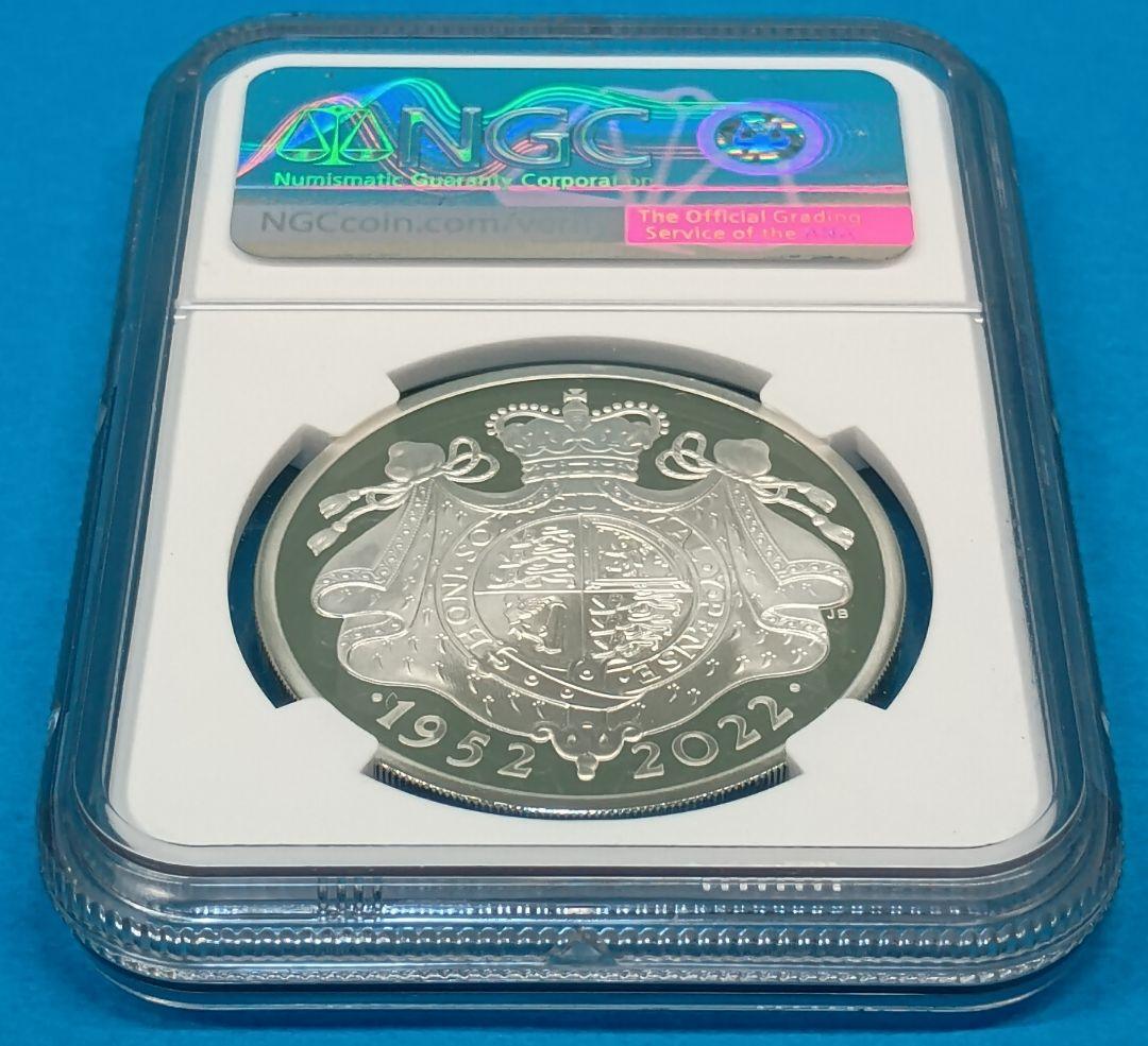 2022 イギリス プラチナジュビリー £2 銀貨 NGC PF70UC FR