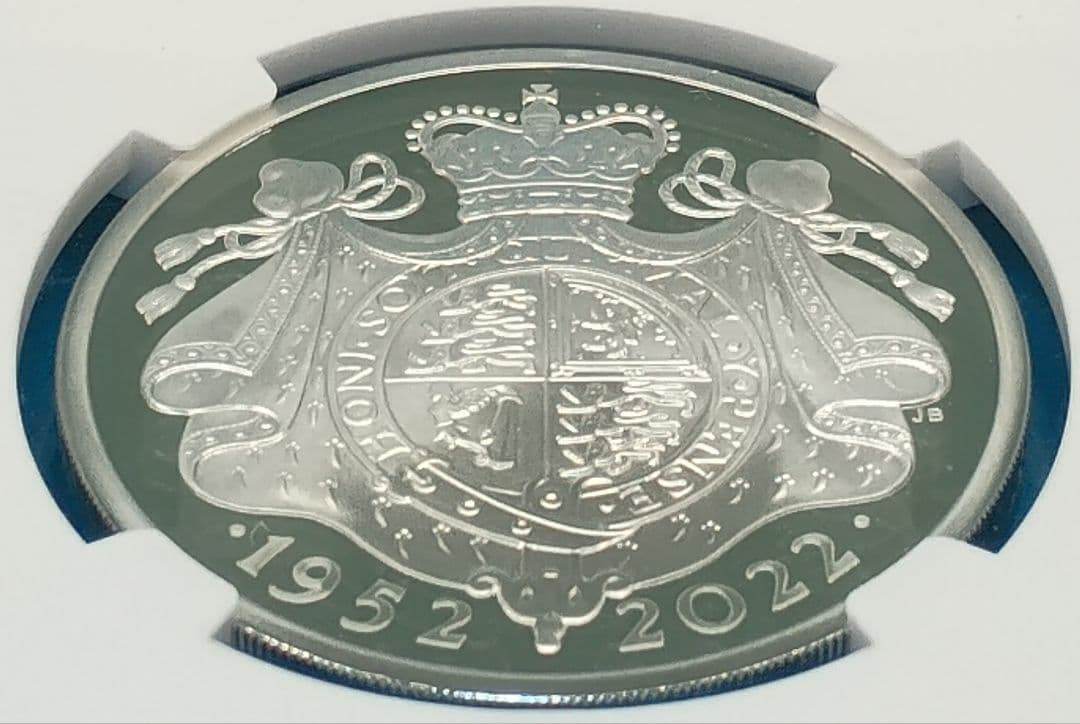 2022 イギリス プラチナジュビリー £2 銀貨 NGC PF70UC FR