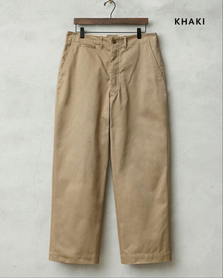 WAIPER.inc 米軍 M-45 チノトラウザー カーキ ミリタリー