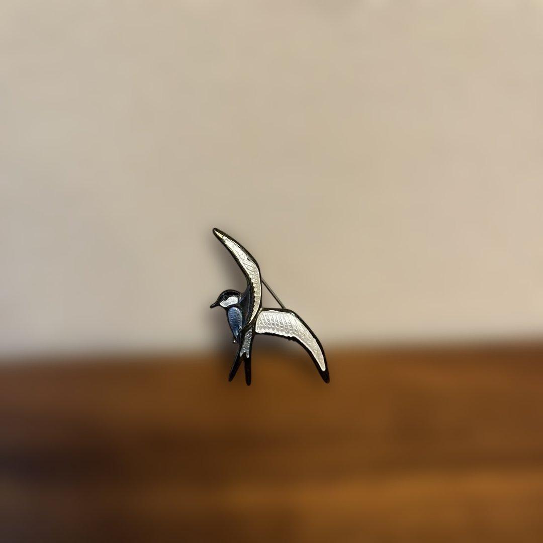 デヴィッドアンデルセン　青い鳥　ブローチ