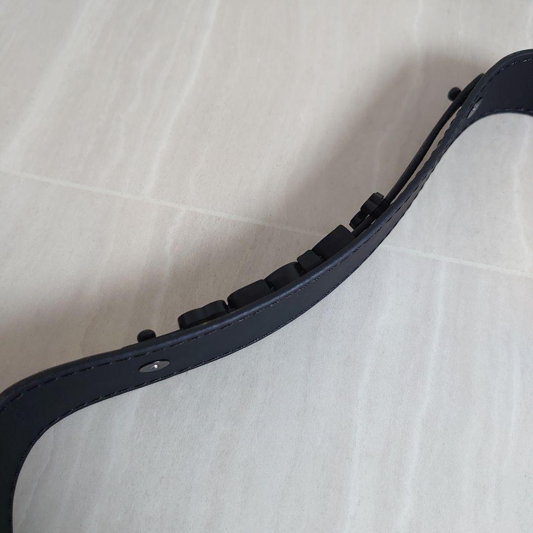 Dior ブラック レザー ショルダー バッグ ストラップ